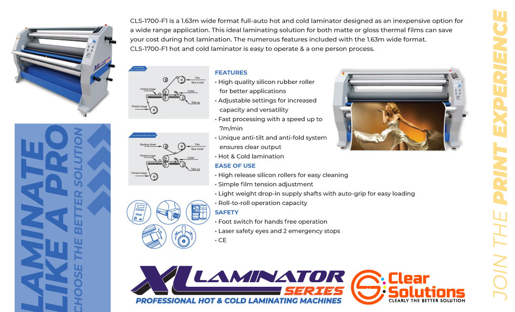 xl-laminator 1700-f1 features